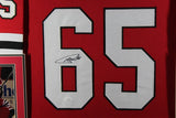 ANDREW SHAW (Blackhawks red SKYLINE) Signed Autographed Framed Jersey JSA