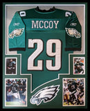 FRAMED PHILADELPHIA EAGLES LESEAN MCCOY JERSEY DISPLAY