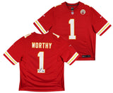 Chiefs Xavier Worthy Signed Red Nike Limited Jersey Fanatics #XP14148337