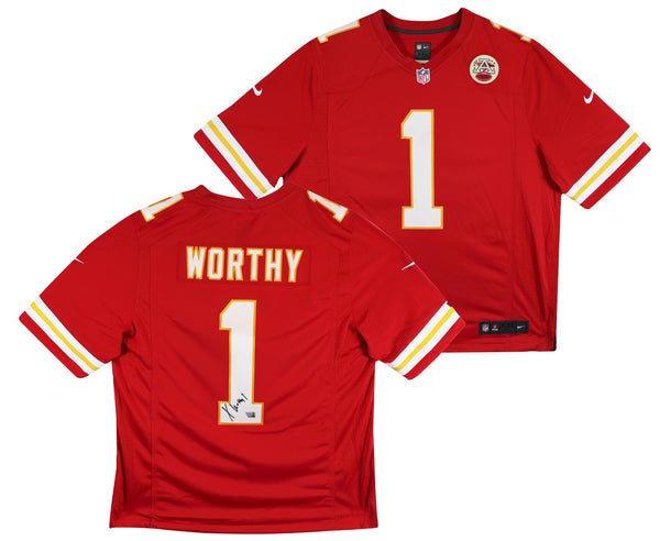 Chiefs Xavier Worthy Signed Red Nike Limited Jersey Fanatics #XP14148337