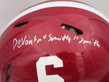 DEVONTA SMITH AUTOGRAPHED ALABAMA FULL SIZE AUTHENTIC HELMET BECKETT 203864