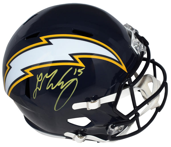 LADD McCONKEY SIGNED LOS ANGELES CHARGERS NAVY FULL SIZE SPEED HELMET BECKETT