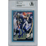 Ray Lewis Autographed 2007 Topps Total #370 Trading Card Slab Beckett 53510