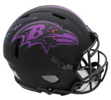 Ricky Williams Signed Baltimore Ravens Speed Authentic Eclipse NFL Helmet "420"