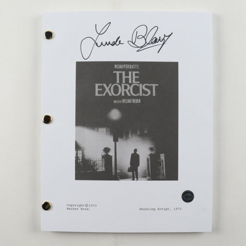 Linda Blair (Regan MacNeil) Signed "The Exorcist" Full Movie Script /Legends COA