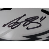 AJ Brown Autographed Philadelphia Eagles F/S 24 STS Helmet Beckett Witness 49793