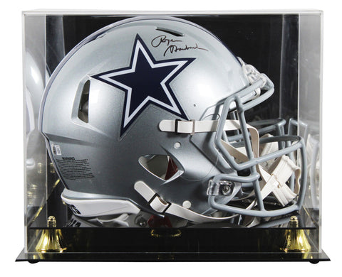 Cowboys Roger Staubach Signed Full Size Speed Proline Helmet W/ Case BAS Witness