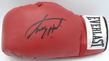 Larry Holmes Autographed Signed Red Everlast Boxing Glove LH JSA #WA391028