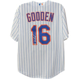 Dwight Gooden Autographed New York Mets White Nike Rep Jersey XL Beckett 50325