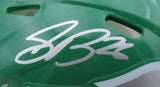 Saquon Barkley Signed/Autographed Kelly Green Eagles Mini Helmet PSA/DNA 195211