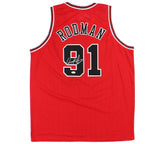 Dennis Rodman Signed Chicago Custom Red Jersey