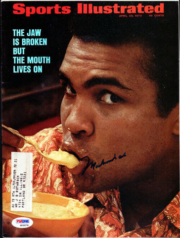 Muhammad Ali Autographed Signed Sports Illustrated Magazine PSA/DNA #S06878