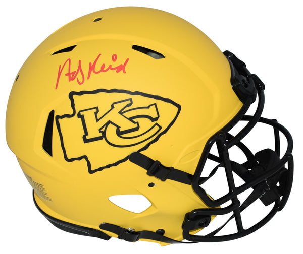 ANDY REID SIGNED KANSAS CITY CHIEFS RAVE AUTHENTIC SPEED HELMET BECKETT