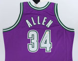 Bucks RAY ALLEN Signed Official Authentic Mitchell & Ness Jersey AUTO - BECKETT