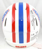 Eddie George Earl Campbell Signed Oilers F/S Speed Authentic Helmet- Fanatics BA