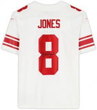Daniel Jones New York Giants Autographed White Nike Limited Jersey