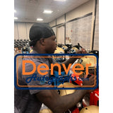 Travis Hunter Autographed Colorado Buffaloes F/S Helmet Beckett Witness 57948
