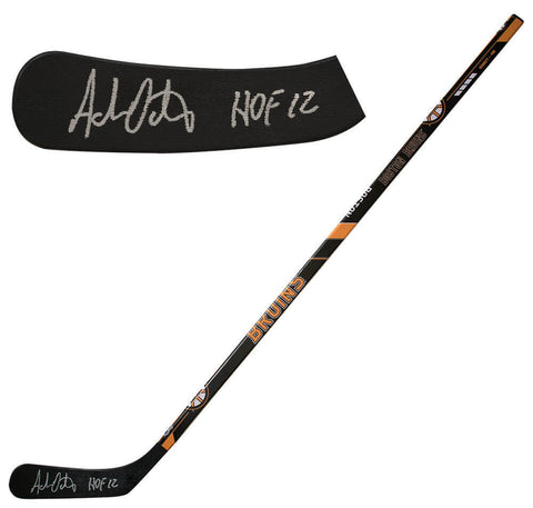 Adam Oates Signed Bruins Franklin 48-Inch Full Size Hockey Stick w/HOF -(SS COA)