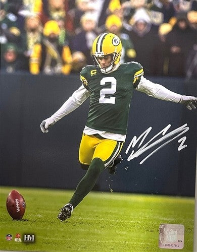 Packers Super Bowl Champion MASON CROSBY Signed 8x10 Photo #1 AUTO