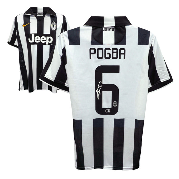 Paul Pogba Signed Juventus Home Soccer Jersey #6 with Beckett COA
