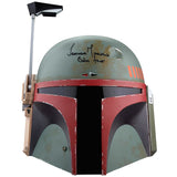 Temuera Morrison Autographed Star Wars Black Series Boba Fett Re-Armored Helmet