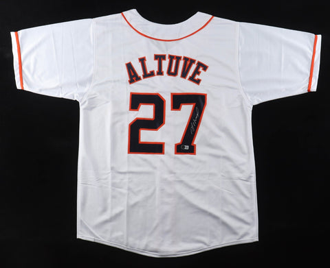 Jose Altuve Signed Houston Astros Custom 2017 A.L. MVP Jersey (Beckett) 2nd Base