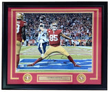 George Kittle Signed Framed 16x20 San Francisco 49ers Spike Photo BAS