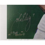 John Elway Autographed Denver Broncos 18x24 Photo by Angelo Marino Beckett 57548
