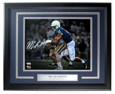Micah Parsons Penn State Signed/Autographed 11x14 Photo Framed Fanatics 159373