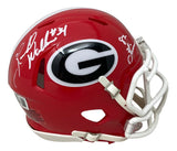 Herschel Walker Signed Georgia Bulldogs Mini Speed Helmet 82 Heisman BAS
