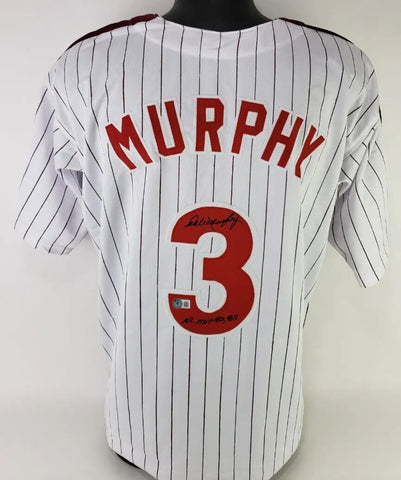 Dale Murphy Signed Philadelphia Phillies Jersey (Beckett) 2xNL MVP (1982,1983)