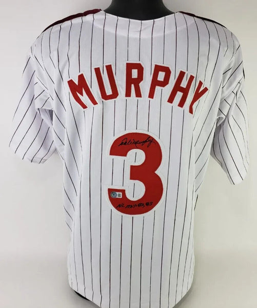 Dale Murphy Signed Philadelphia Phillies Jersey (Beckett) 2xNL MVP (1982,1983)