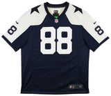 Cowboys CeeDee Lamb Signed Navy Blue Thanksgiving Nike Game Jersey Fanatics