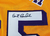 Gail Goodrich Signed Los Angeles Lakers Jersey (Beckett COA)1972 NBA Champ Guard