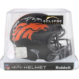 Shannon Sharpe Autographed Denver Broncos Eclipse Mini Helmet Beckett 50804