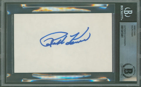 Pirates Ralph Kiner Authentic Signed 3x5 Index Card Autographed BAS Slabbed