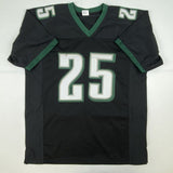 Autographed/Signed LESEAN MCCOY Philadelphia Black Football Jersey JSA COA Auto