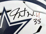 Javonte Williams Signed Dallas Cowboys F/S Alt Speedflex Helmet Beckett W Holo