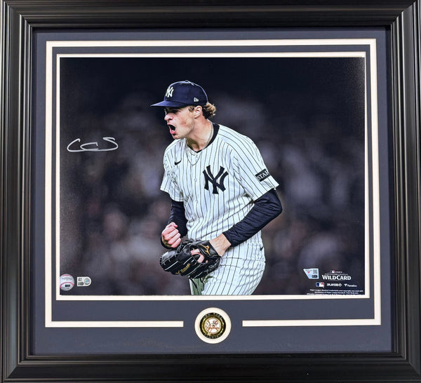 Cam Schlittler Ny Yankees Signed 16x20 Spotlight Photo Framed Auto Fanatics COA