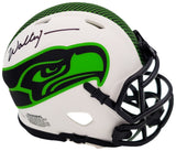 WALTER JONES AUTOGRAPHED SEAHAWKS LUNAR ECLIPSE MINI HELMET MCS HOLO 203086