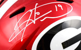 Hines Ward Autographed Georgia F/S Flash Speed Helmet -Beckett W Hologram *White