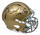 Raghib Rocket Ismail Signed Notre Dame Full Size Speed Replica Helmet BAS