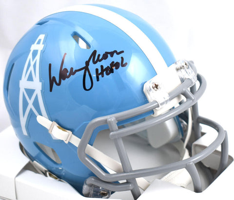 Warren Moon Signed Houston Oilers 60-62 Speed Mini Helmet w/HOF - Beckett W Holo
