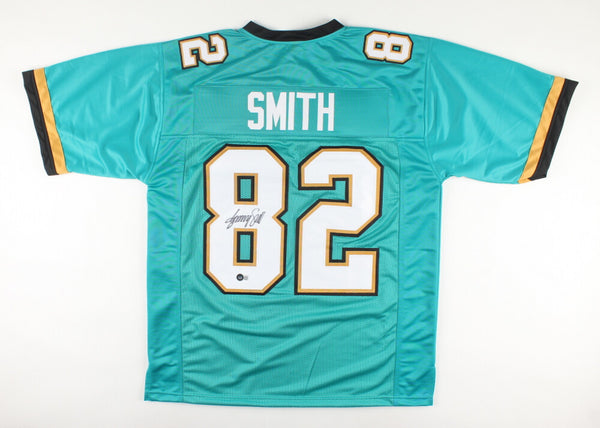 Jimmy Smith Signed Jacksonville Jaguars Jersey (Beckett QR) 5xPro Bowl W.R.