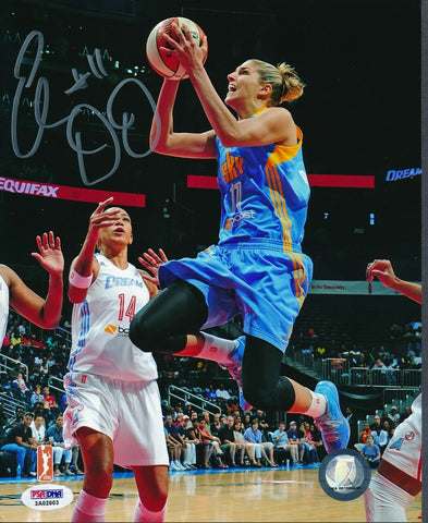 Elena Delle Donne Sky Layup Signed 8x10 Photo Autograph Auto PSA/DNA