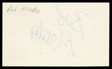 76ers Bob McAdoo Authentic Signed 3x5 Index Card Autographed BAS #BT03529