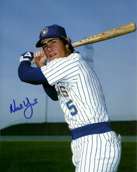 Brewers NED YOST Signed 8x10 Photo #1 AUTO - Catcher '80-83 - 1982 World Series