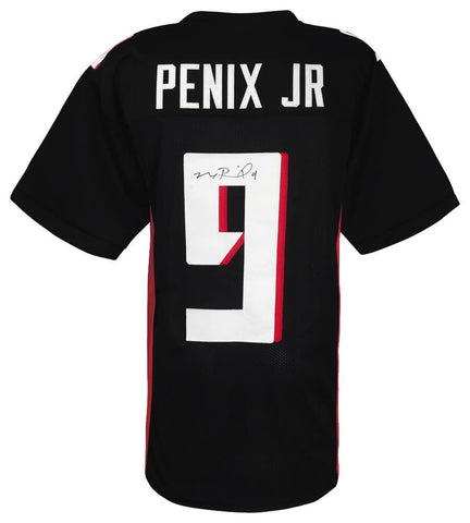 Michael Penix Jr. (FALCONS) Signed Black Custom Football Jersey - (SCHWARTZ COA)