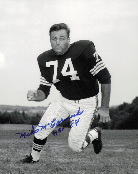 Mike McCormack Autographed 8x10 Photo Cleveland Browns "HOF 84" SKU #245848