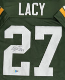 EDDIE LACY Signed Replica Green Jersey - Green Bay Packers - BAS